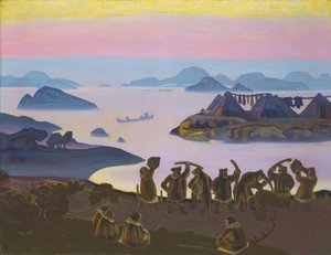 O Chamado do Sol, 1919. de Nicholas Roerich