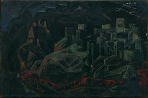 A cidade morta, 1918 de Nicholas Roerich