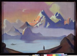 Tibete. Obra de Nicholas Roerich (1874-1947), têmpera sobre tela de Nicholas Roerich
