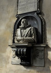 Memorial a Hugo Barker, 1632 (mármore)