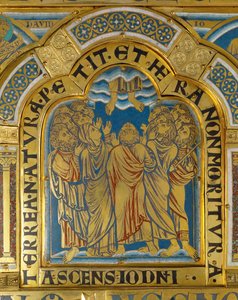 A Ascensão de Cristo, do Altar de Verdun ... de Nicholas of Verdun