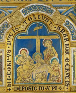 Deposição, a partir do Altar de Verdun ... de Nicholas of Verdun