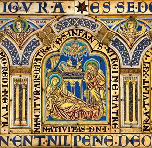 O altar de Verdun, com cenas bíblicas