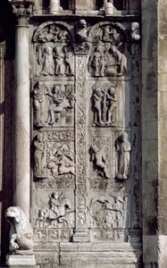 Detalhe do lado sul da varanda oeste, pedra c.1120-38 ver 136520 e 136522 de Nicholaus