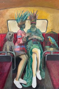 Happy Hour, 2019-23 (óleo sobre tábua)