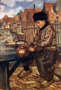 Uma chaleira de limpeza para rapazes (cor litho) de Nico Jungman