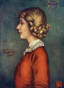 Noruega: Uma donzela do Norte de Bergen (cor litho) de Nico Jungman