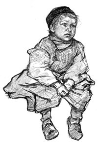 Na parede, Vollendam, 1898.