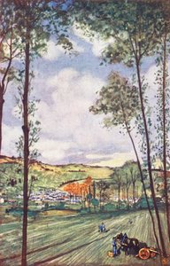 Vale do Rille (litografia a cores) de Nico Jungmann