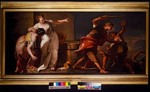 Moisés e a filha de Jerusalém (tela) de Nicolò Grassi