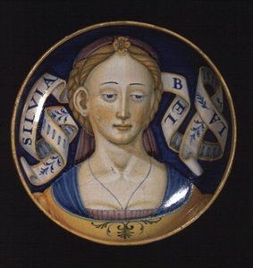 Taça Majolica, da série Belle donne, 1525 de Nicolò Pellipario