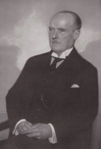 Gustav Krupp von Bohlen und Halbach, funcionário e empresário alemão (fotografia a preto e branco)