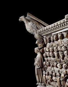 Arte Gótica: Uma águia, detalhe de relevos de Púlpito