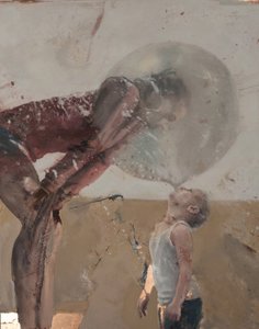 Bubble III (Criança com a mãe), 2020 (óleo sobre cobre)