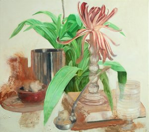 Gato com rato, 2011 (óleo sobre tela) de Nicola Pucci