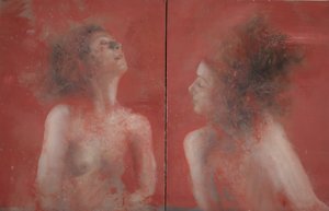 Diálogo, 2015 (óleo sobre tela) de Nicola Pucci