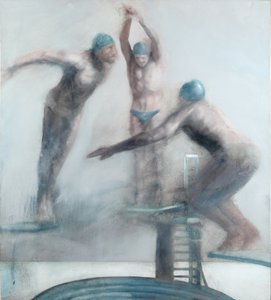 Mergulhadores, 2012 (óleo sobre tela) de Nicola Pucci