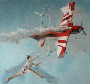 Plano de bambolê, 2022 (óleo sobre tela) de Nicola Pucci