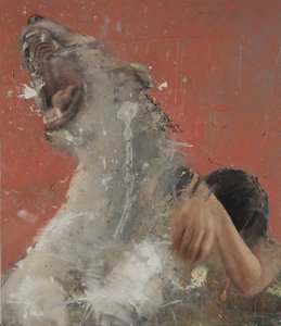 Mulher inclinada, 2021 (óleo sobre tela)