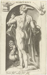 Mercúrio Marcvrivs (título no objeto) Deuses Antigos (título da série) de Nicolaas Braeu