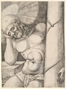 O Homem das Dores na Coluna, 1523. de Nicolaas Hogenberg