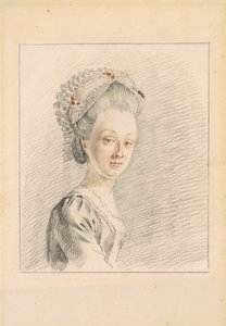 Uma senhora vestindo um boné de Dormeuse de Nicolaas Muys