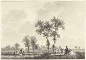 A aldeia de Spijk em Gelderland
