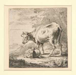 O Conjunto das Vacas, com a Leiteira de Nicolaes Berchem
