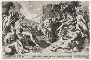 O Julgamento de Midas de Nicolaes Clock