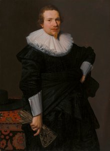 Retrato de um homem de 24 anos de Nicolaes Eliasz. Pickenoy