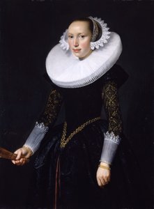Retrato de uma mulher, 1630. de Nicolaes Eliasz Pickenoy