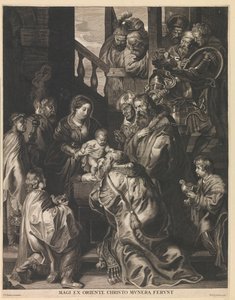 Adoração dos reis
Magi Ex Oriente Christo Munera Ferunt (título sobre o objecto) de Nicolaes Lauwers