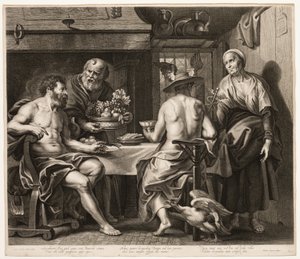 Júpiter e Mercúrio com Baucis e Filemon