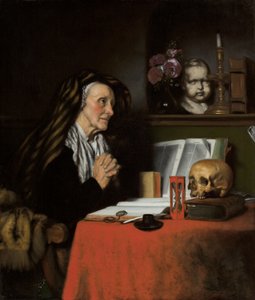 Uma velha orando, c.1655