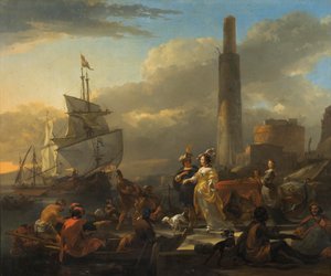 Uma cena do porto, c.1665