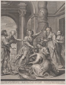Aquiles e as filhas de Licomedes, ca. 1620-26., c. 1620-26.