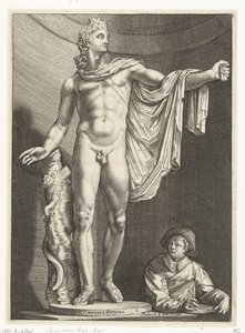 Miradouro Apollo
Apollo Pythivs (título sobre o objecto)
Três estátuas antigas em Roma depois de Goltzius (título da série) de Nicolaes de Bruyn