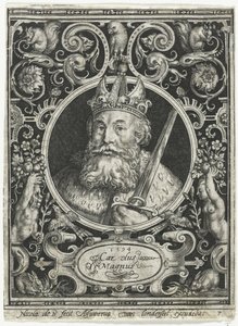 Carlos Magno, rei dos francos, 1594 de Nicolaes de Bruyn
