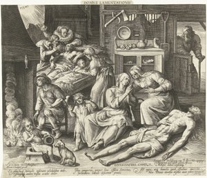 Uma casa de luto
Domus Lamentationis (título sobre o objecto) de Nicolaes de Bruyn