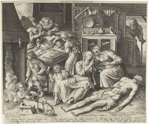 Uma casa cheia de luto
Domus lamentationis (título sobre o objecto) de Nicolaes de Bruyn