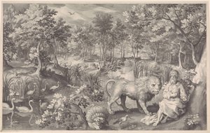 Jeremias no deserto de Nicolaes de Bruyn