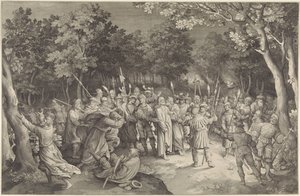 Judas beija e prisão de Cristo de Nicolaes de Bruyn