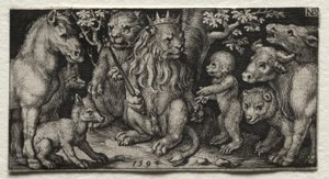 O Rei dos Animais de Nicolaes de Bruyn