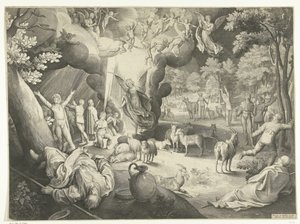 Proclamação aos pastores de Nicolaes de Bruyn