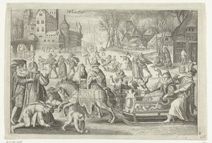 Inverno (título no objeto) Four Seasons (título da série) de Nicolaes de Bruyn