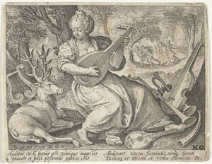 Sentido de audição
Cinco sentidos (título da série) de Nicolaes de Bruyn