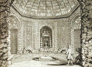Vista de uma gruta, final do século XVII (gravura) de Nicolaes the Elder Visscher
