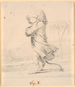 O presidente macaco na Martinia de Nicolai Abildgaard