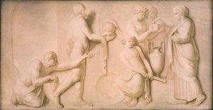 Aquiles e as Filhas de Licomedes de Nicolai Abildgaard