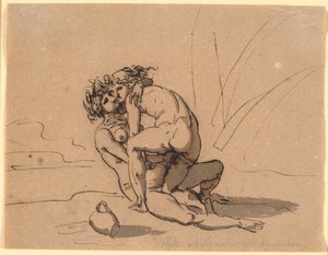 Hylas acariciado pela ninfa de Nicolai Abildgaard